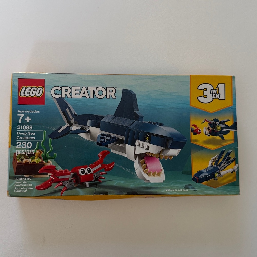 NEW LEGO (R) CREATOR Deep Sea Creatures 3 in 1, 31088, Unopened Box.